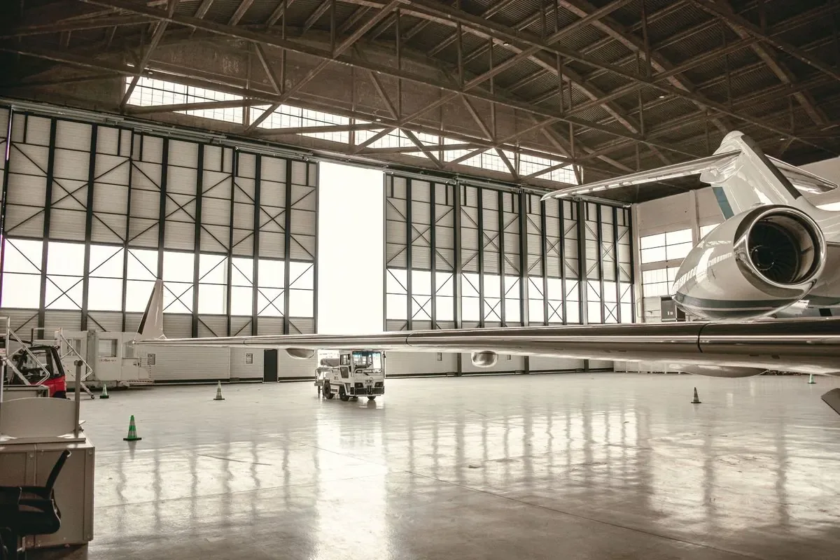 Aircraft Hangar Construction detail - Wichita KS post-frame construction